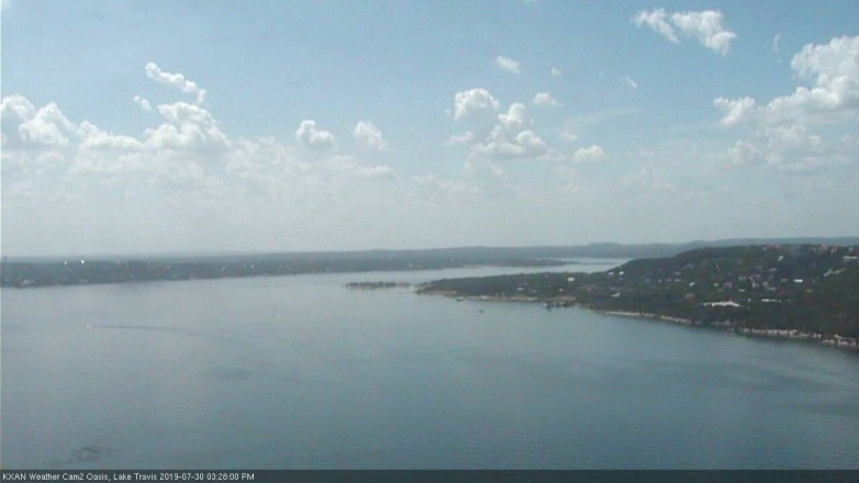 Lake Travis webcam, July 30, 2019 2:30 PM CT
