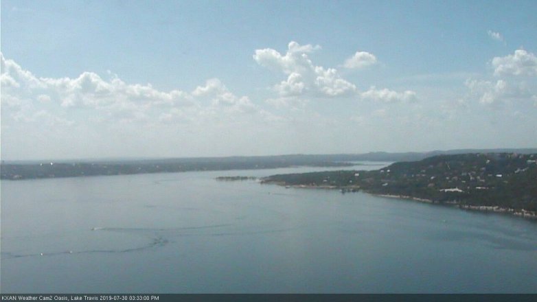 Lake Travis webcam, July 30, 2019 2:35 PM CT