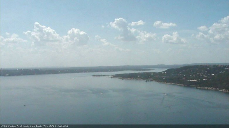 Lake Travis webcam, July 30, 2019 2:40 PM CT
