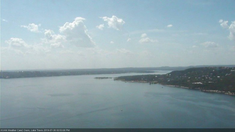Lake Travis webcam, July 30, 2019 2:55 PM CT