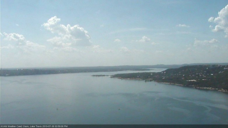Lake Travis webcam, July 30, 2019 3:00 PM CT