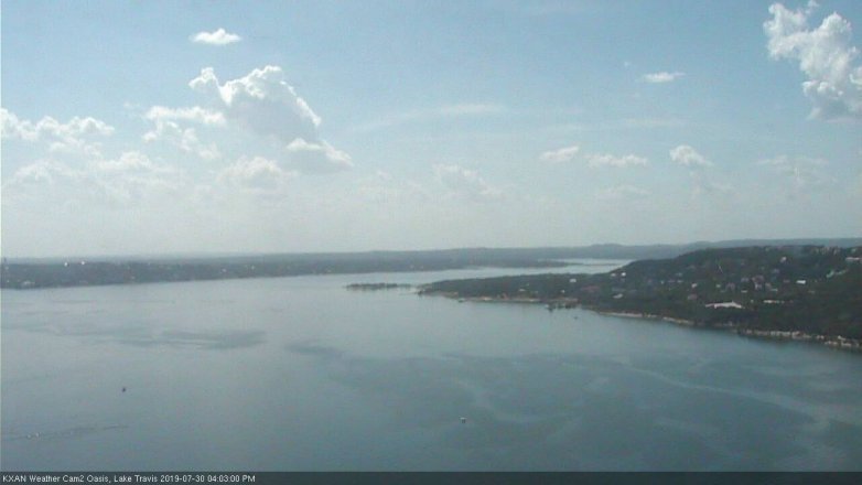 Lake Travis webcam, July 30, 2019 3:05 PM CT