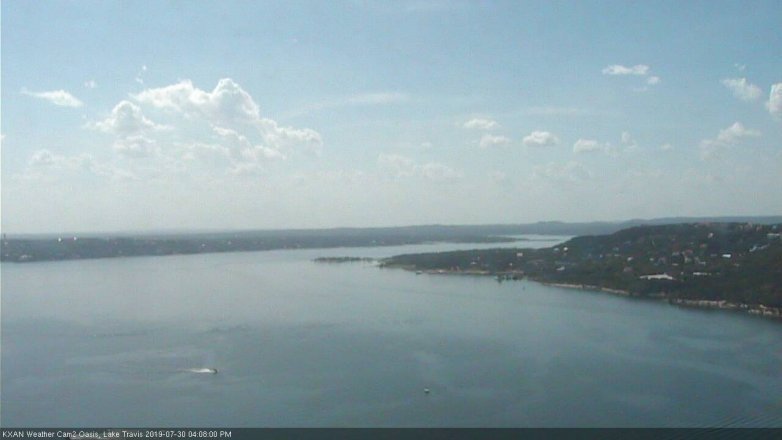 Lake Travis webcam, July 30, 2019 3:10 PM CT