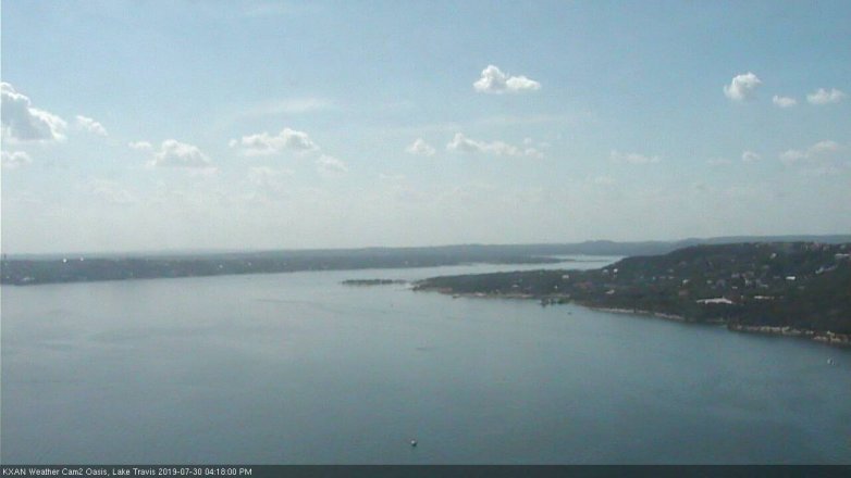 Lake Travis webcam, July 30, 2019 3:20 PM CT