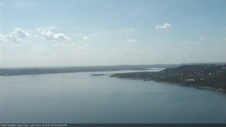 Lake Travis webcam, July 30, 2019 3:30 PM CT