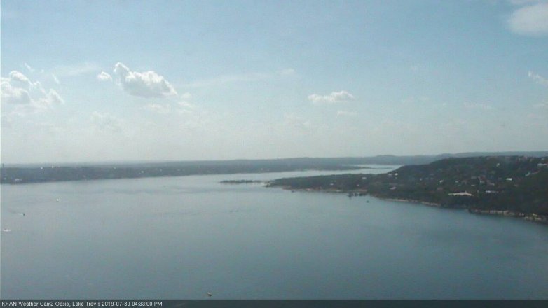 Lake Travis webcam, July 30, 2019 3:35 PM CT