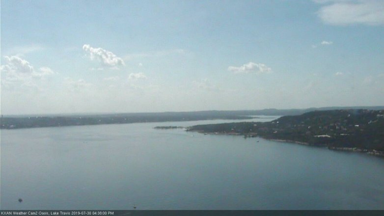 Lake Travis webcam, July 30, 2019 3:40 PM CT