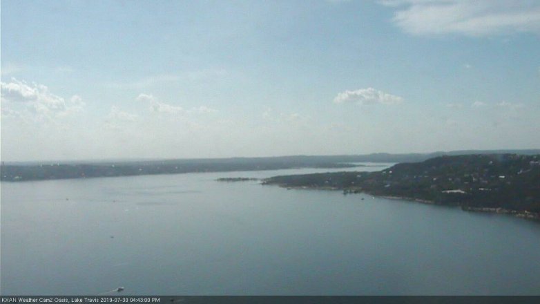 Lake Travis webcam, July 30, 2019 3:45 PM CT