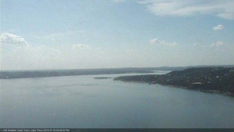 Lake Travis webcam, July 30, 2019 3:50 PM CT