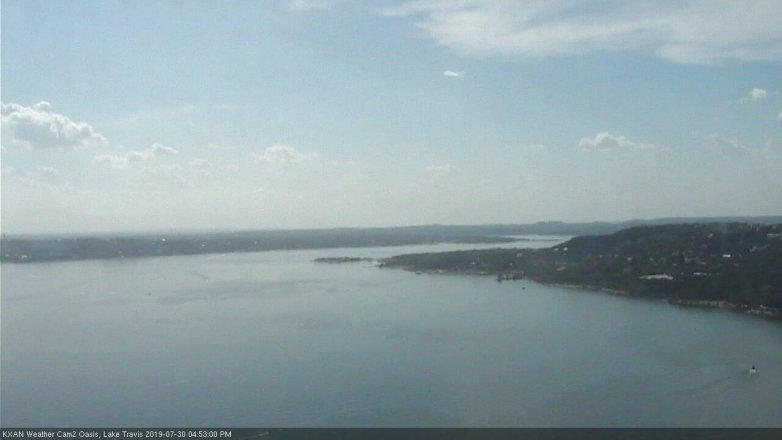 Lake Travis webcam, July 30, 2019 3:55 PM CT