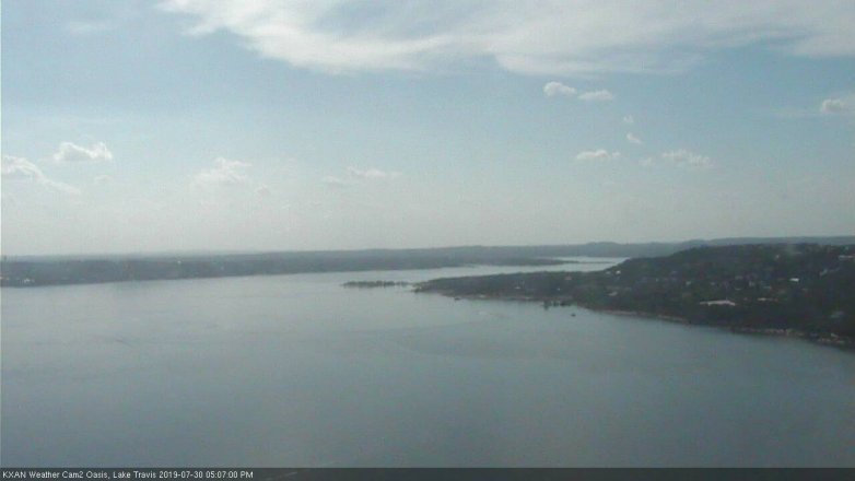 Lake Travis webcam, July 30, 2019 4:10 PM CT