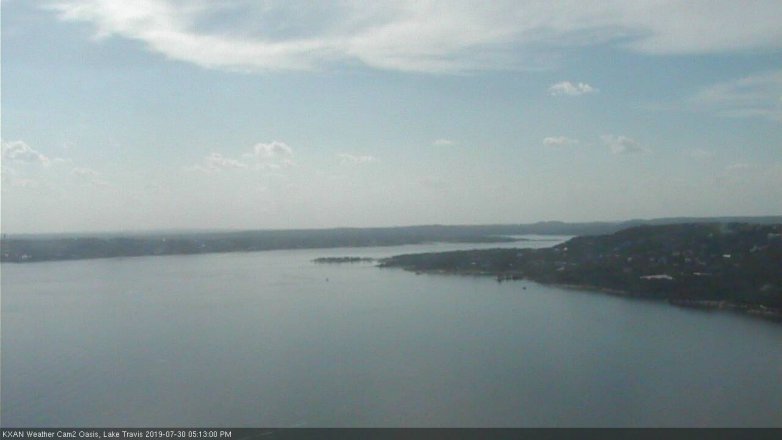Lake Travis webcam, July 30, 2019 4:15 PM CT