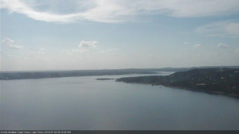 Lake Travis webcam, July 30, 2019 4:20 PM CT