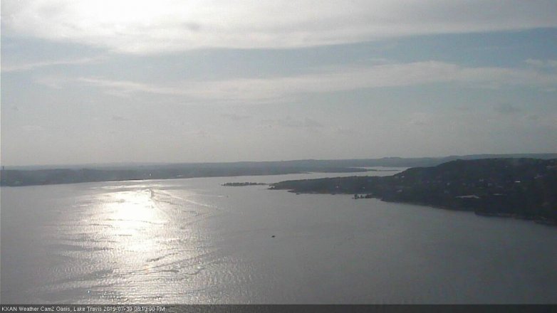 Lake Travis webcam, July 30, 2019 5:15 PM CT