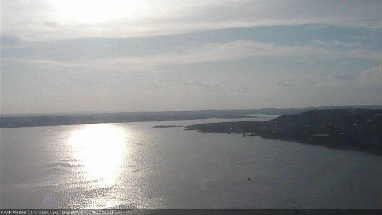 Lake Travis webcam, July 30, 2019 5:25 PM CT