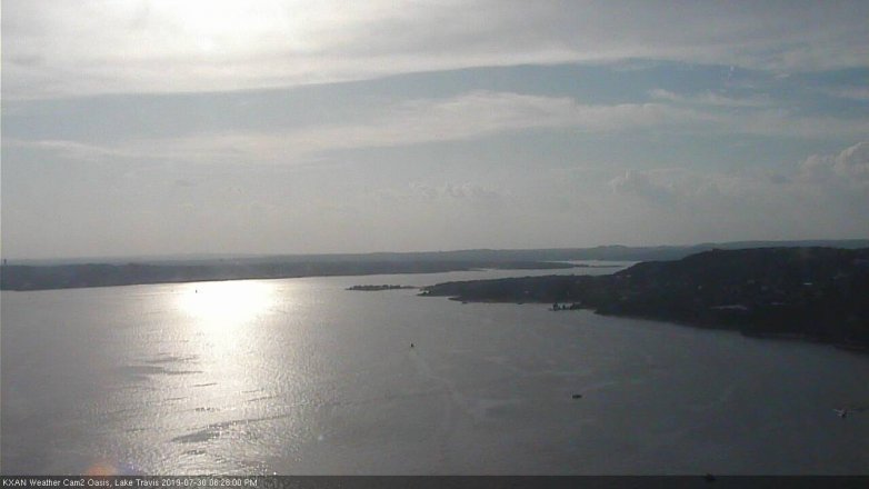 Lake Travis webcam, July 30, 2019 5:30 PM CT