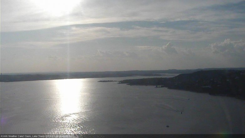 Lake Travis webcam, July 30, 2019 5:45 PM CT