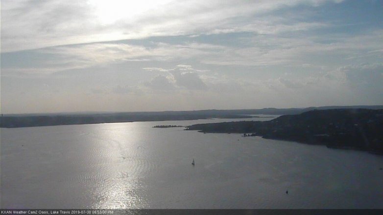 Lake Travis webcam, July 30, 2019 5:55 PM CT
