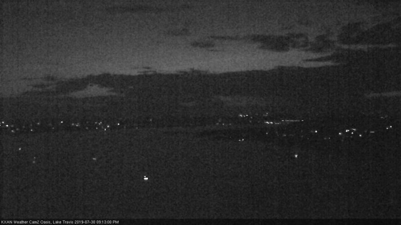 Lake Travis webcam, July 30, 2019 8:15 PM CT
