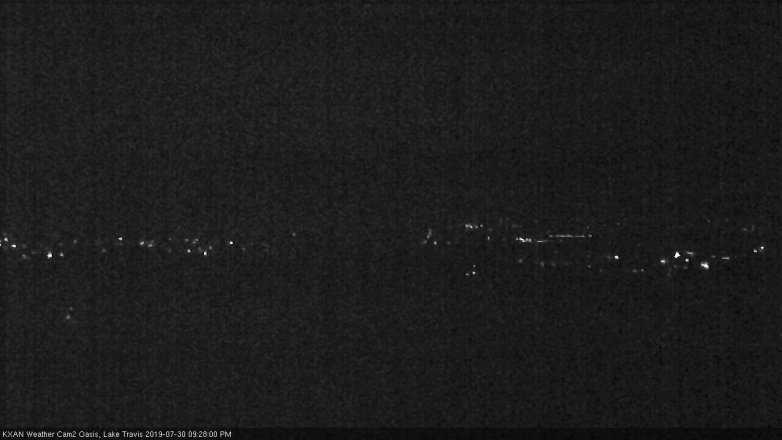 Lake Travis webcam, July 30, 2019 8:30 PM CT