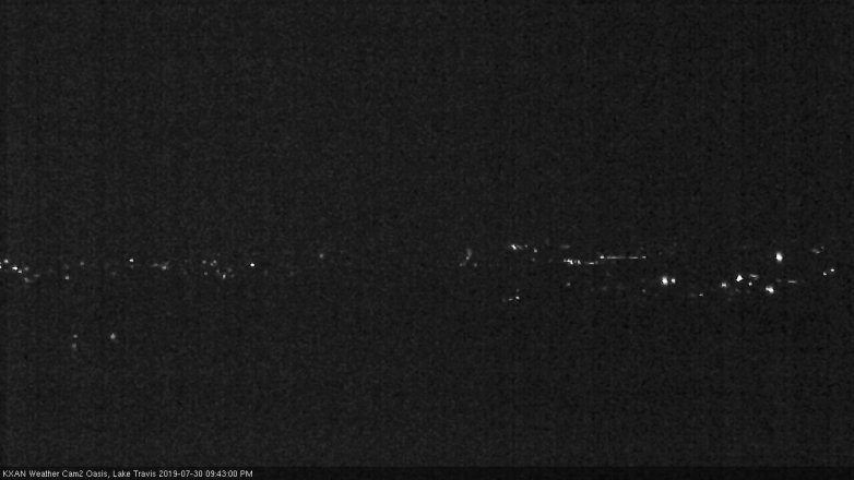 Lake Travis webcam, July 30, 2019 8:45 PM CT