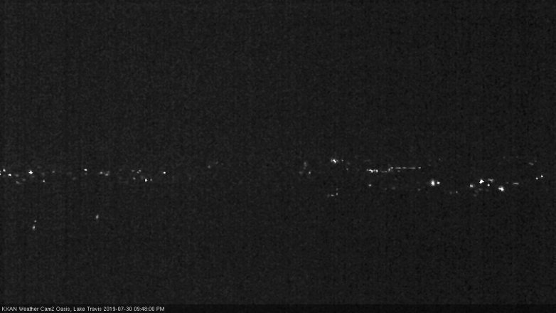 Lake Travis webcam, July 30, 2019 8:50 PM CT