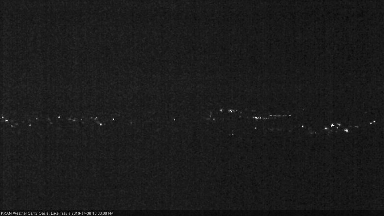 Lake Travis webcam, July 30, 2019 9:05 PM CT