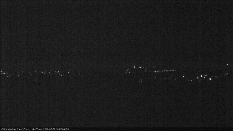 Lake Travis webcam, July 30, 2019 9:10 PM CT