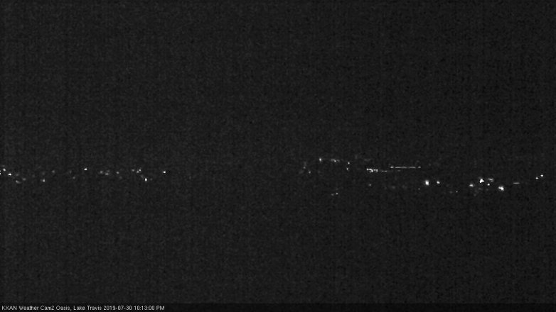 Lake Travis webcam, July 30, 2019 9:15 PM CT