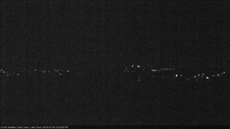 Lake Travis webcam, July 30, 2019 9:30 PM CT