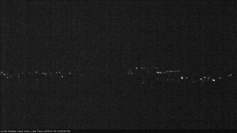 Lake Travis webcam, July 30, 2019 9:40 PM CT