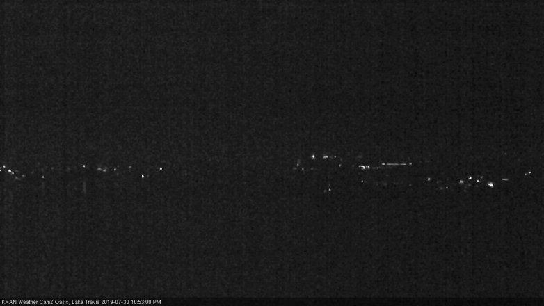 Lake Travis webcam, July 30, 2019 9:55 PM CT