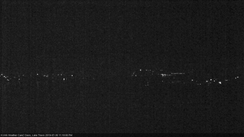 Lake Travis webcam, July 30, 2019 10:20 PM CT