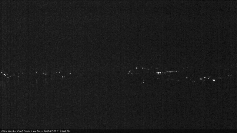 Lake Travis webcam, July 30, 2019 10:25 PM CT