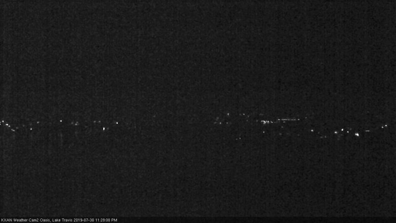 Lake Travis webcam, July 30, 2019 10:30 PM CT