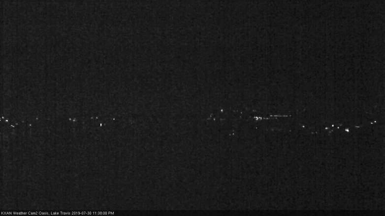 Lake Travis webcam, July 30, 2019 10:40 PM CT