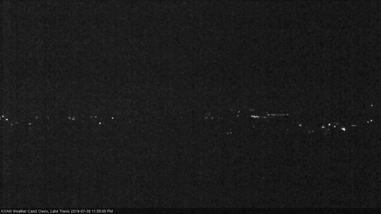 Lake Travis webcam, July 30, 2019 11:00 PM CT