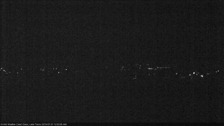 Lake Travis webcam, July 30, 2019 11:05 PM CT