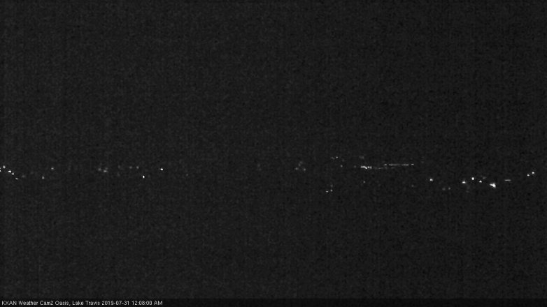 Lake Travis webcam, July 30, 2019 11:10 PM CT