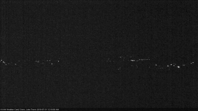Lake Travis webcam, July 30, 2019 11:20 PM CT