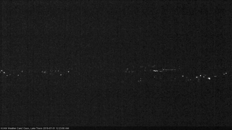 Lake Travis webcam, July 30, 2019 11:25 PM CT