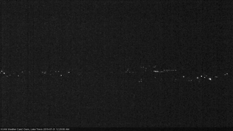 Lake Travis webcam, July 30, 2019 11:30 PM CT