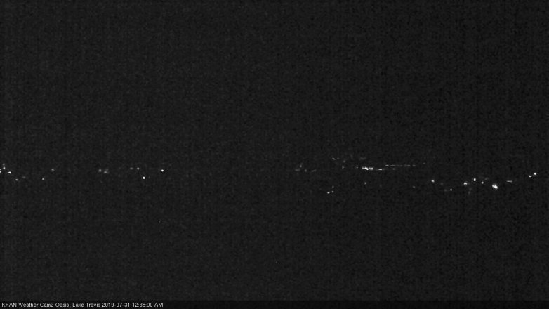 Lake Travis webcam, July 30, 2019 11:40 PM CT