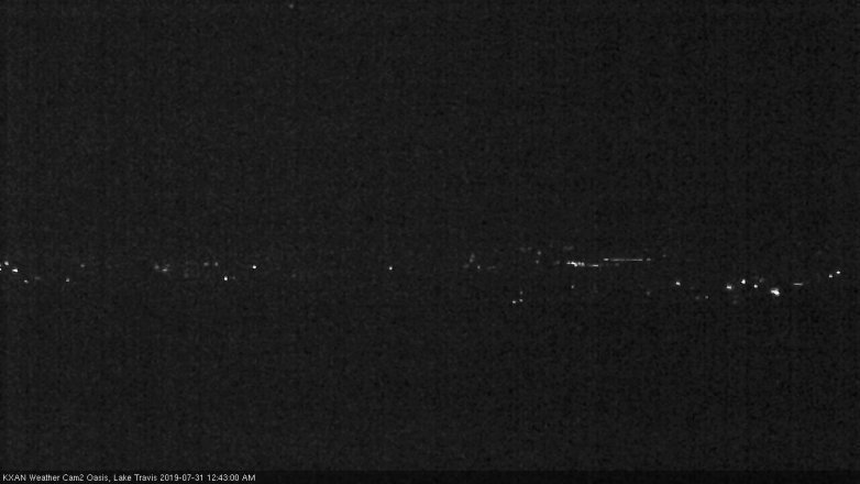 Lake Travis webcam, July 30, 2019 11:45 PM CT