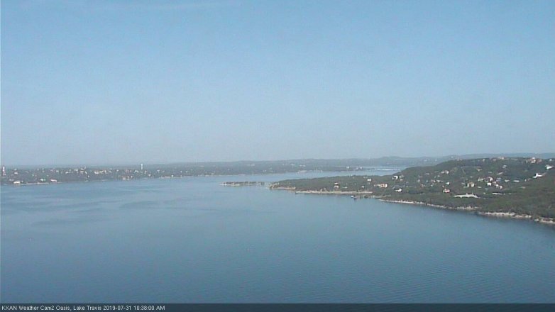 Lake Travis webcam, July 31, 2019 9:40 AM CT