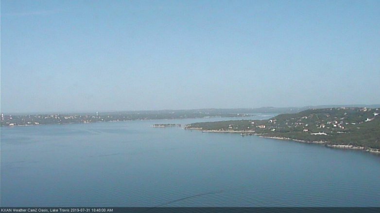 Lake Travis webcam, July 31, 2019 9:50 AM CT
