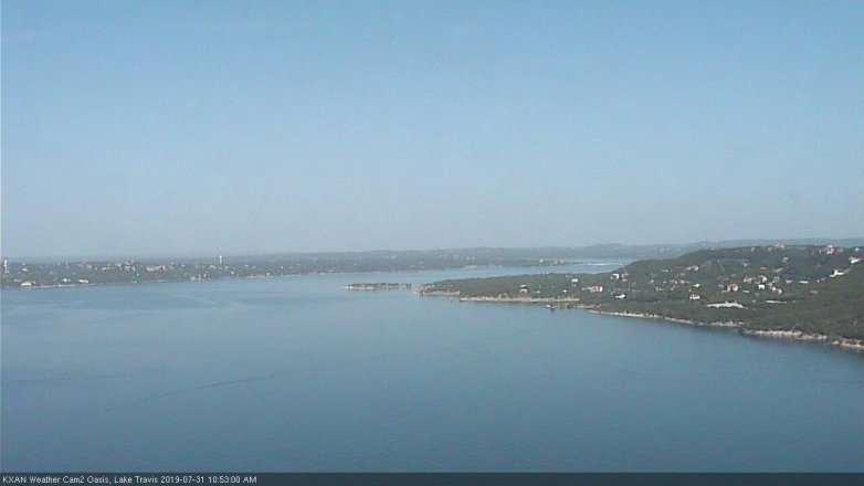Lake Travis webcam, July 31, 2019 9:55 AM CT