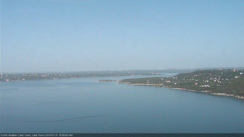 Lake Travis webcam, July 31, 2019 10:00 AM CT
