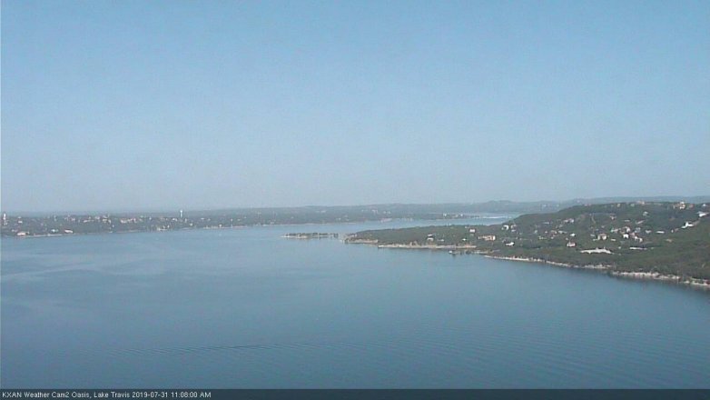 Lake Travis webcam, July 31, 2019 10:10 AM CT