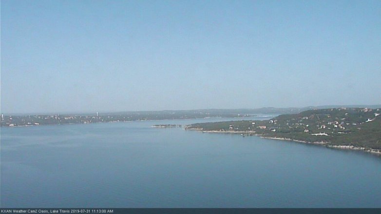 Lake Travis webcam, July 31, 2019 10:15 AM CT